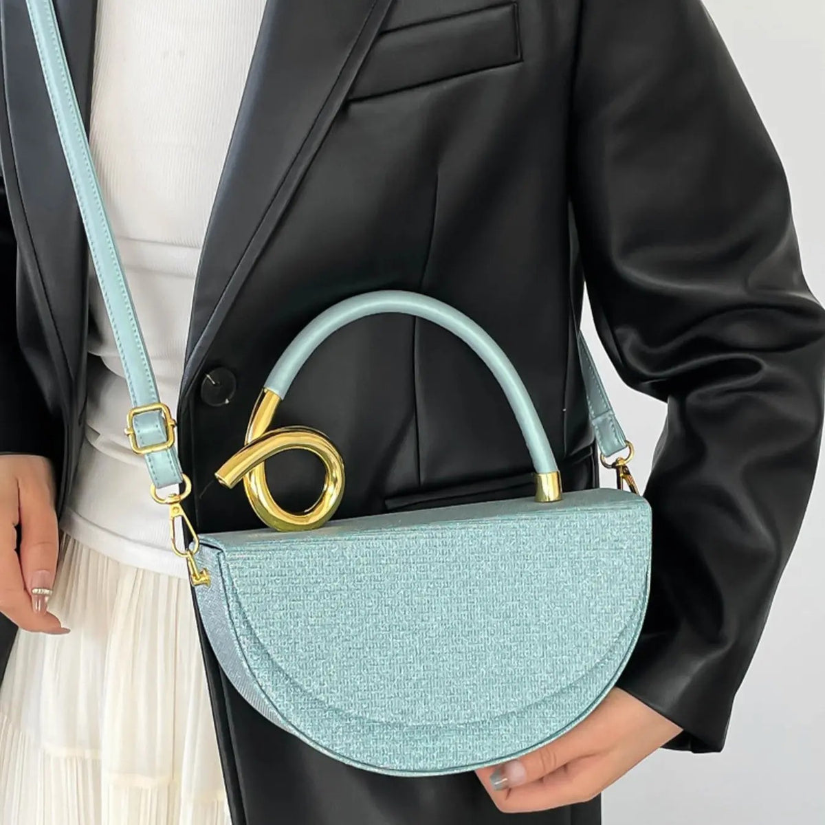 Sparkling Half Moon Bag