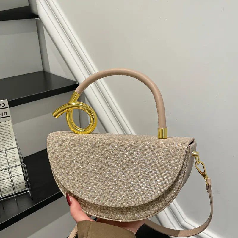 Sparkling Half Moon Bag