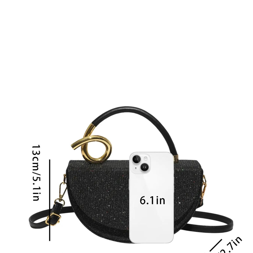 Sparkling Half Moon Bag