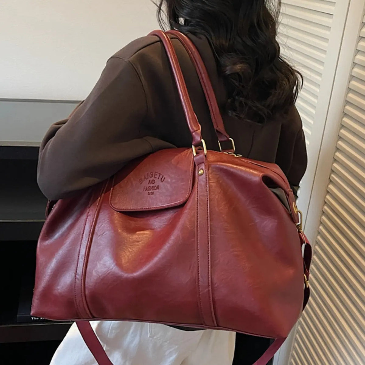 Vintage Boston Shoulder Bag
