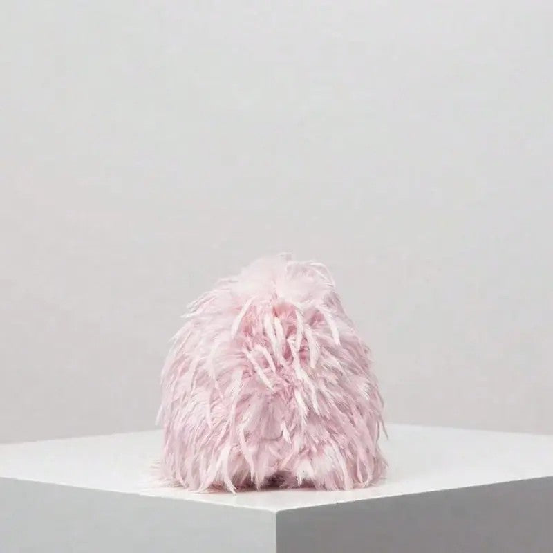 Pink Furry Evening Clutch