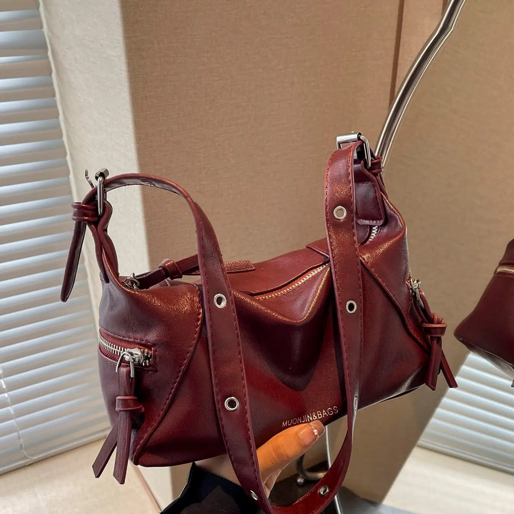 Casual Zipper Hobo Bag