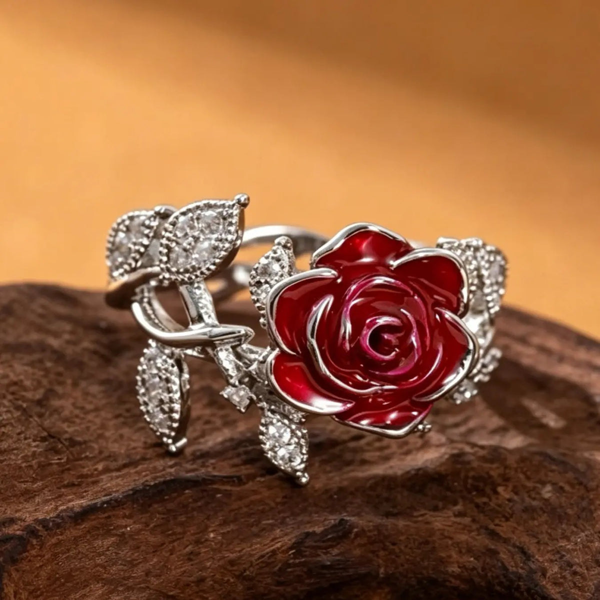 Vintage Rose Vine Ring