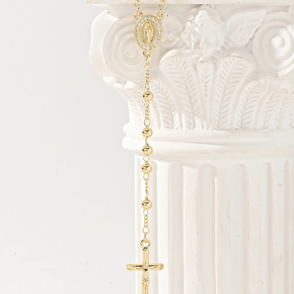 18k Elegant Virgin Mary Necklace