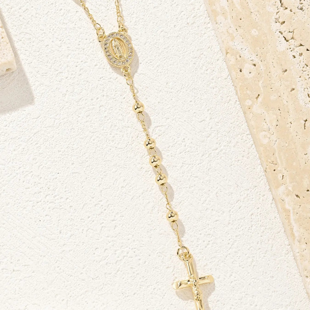 18k Elegant Virgin Mary Necklace