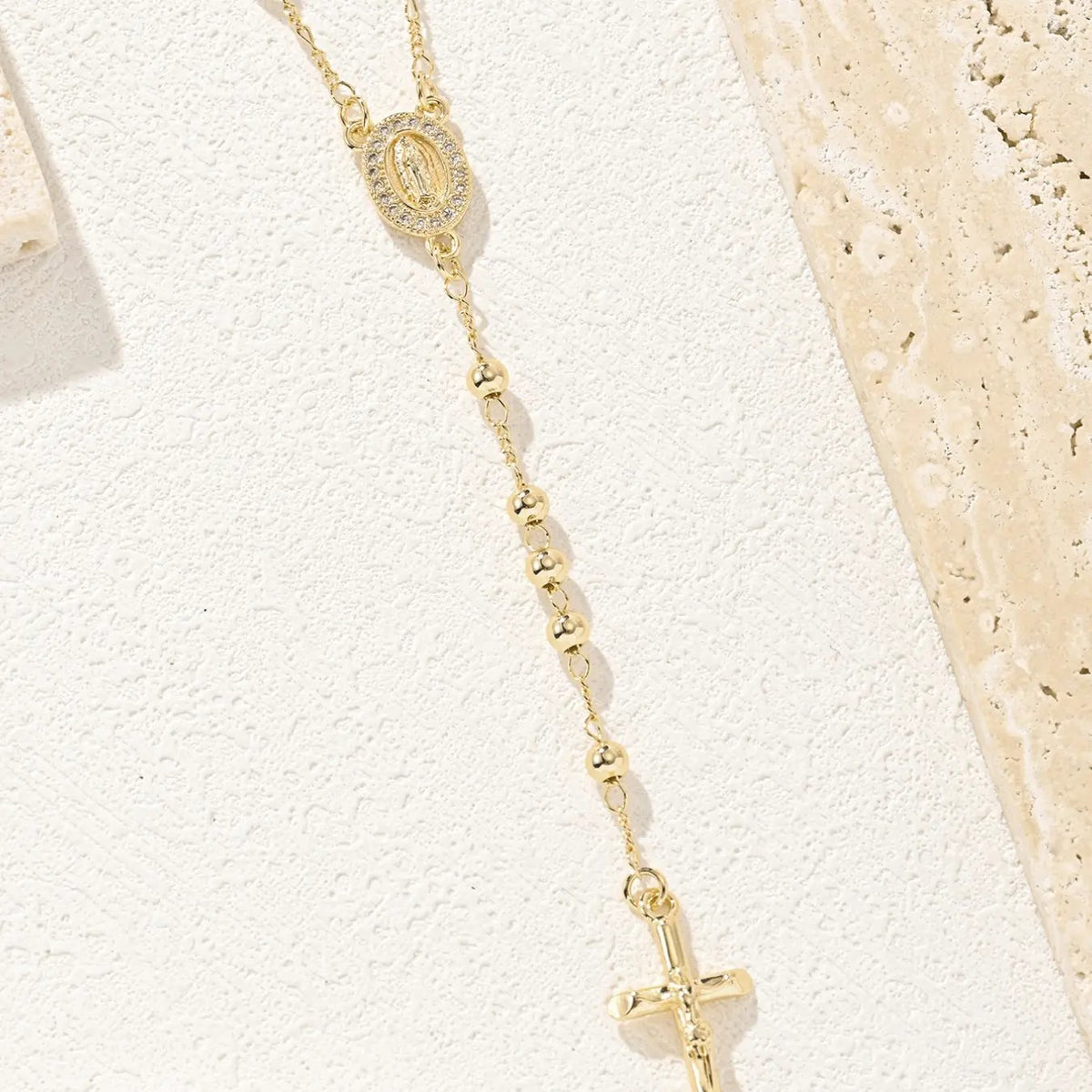 18k Elegant Virgin Mary Necklace