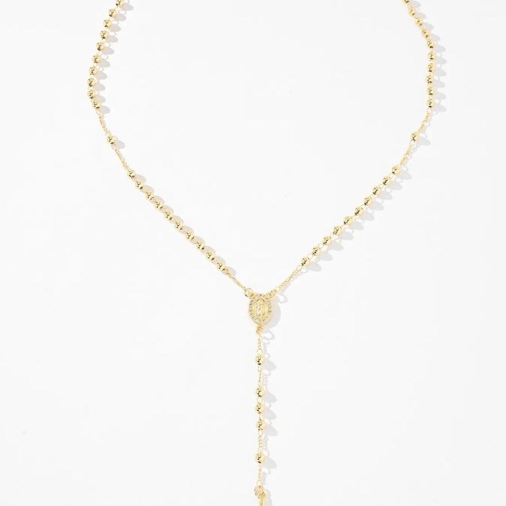 18k Elegant Virgin Mary Necklace