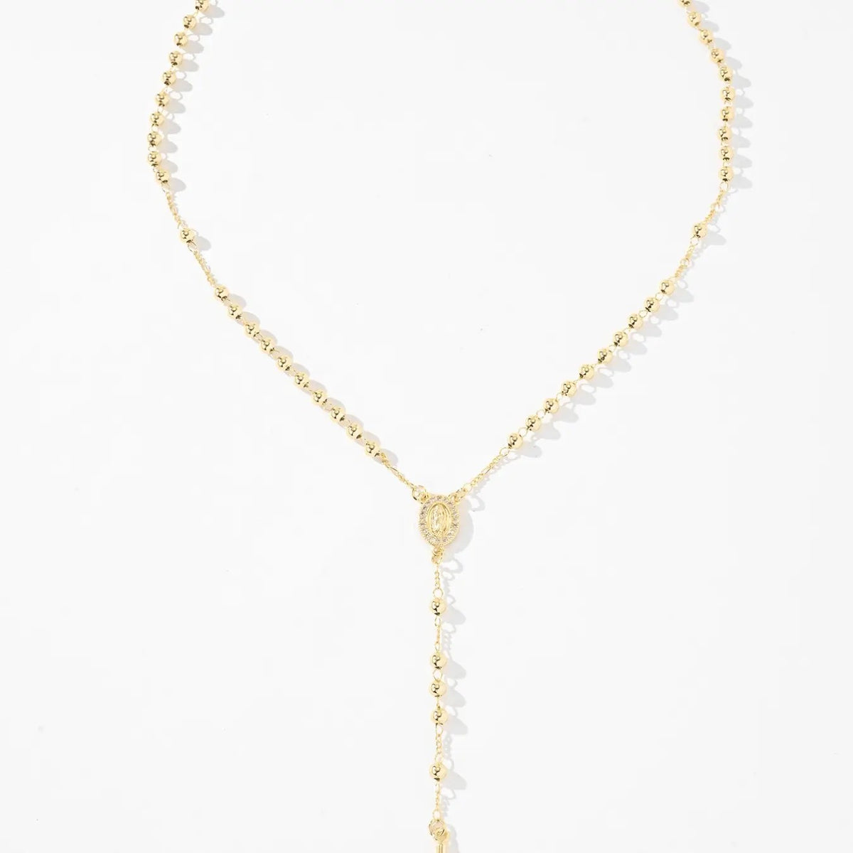 18k Elegant Virgin Mary Necklace