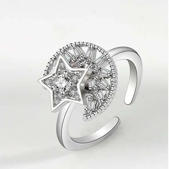 Elegant Star Spinner Ring