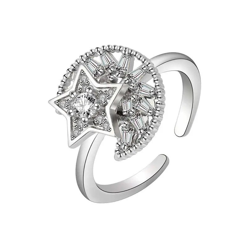 Elegant Star Spinner Ring