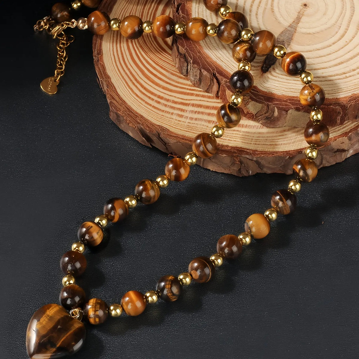 Boho Tiger's Eye Beaded Necklace