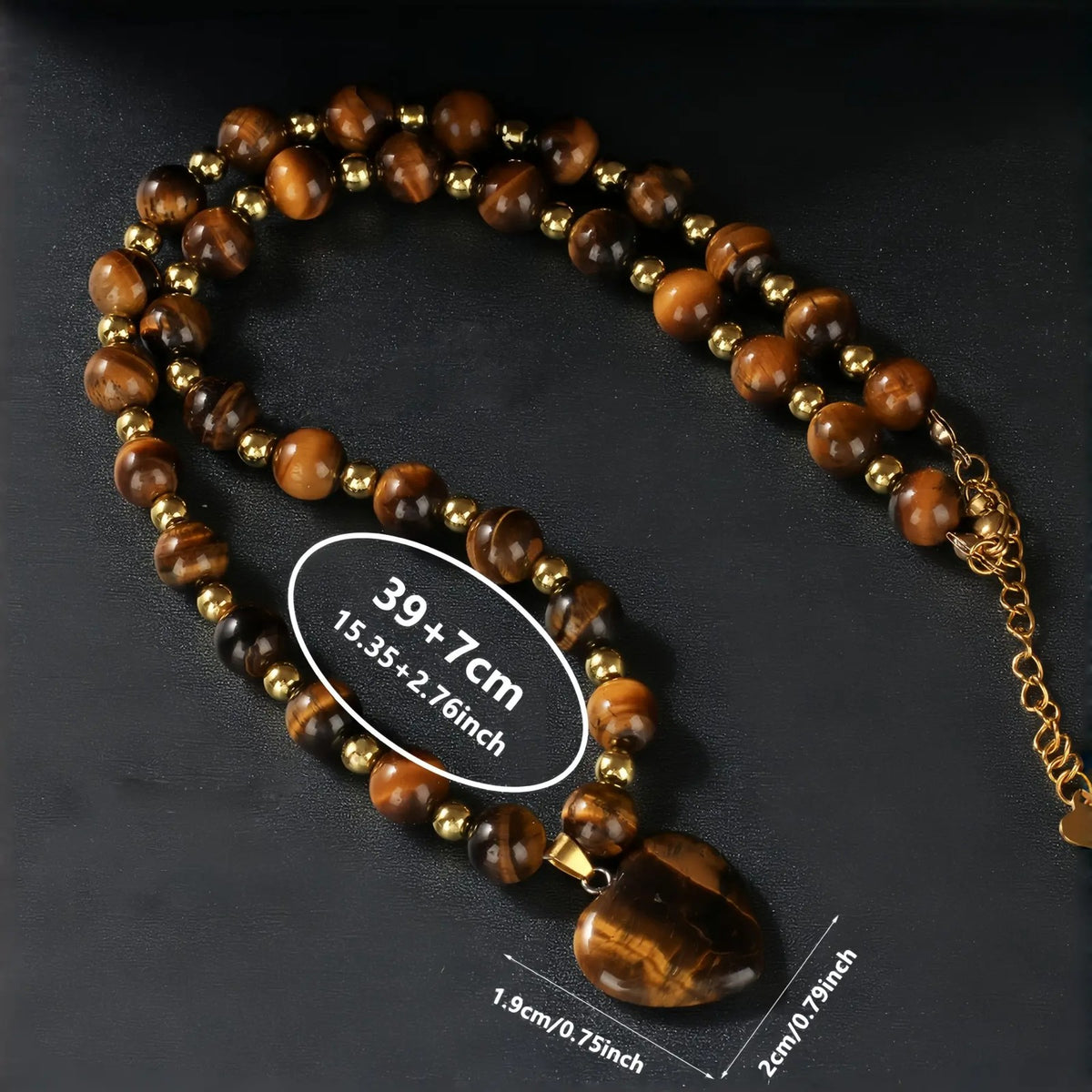 Boho Tiger's Eye Beaded Necklace