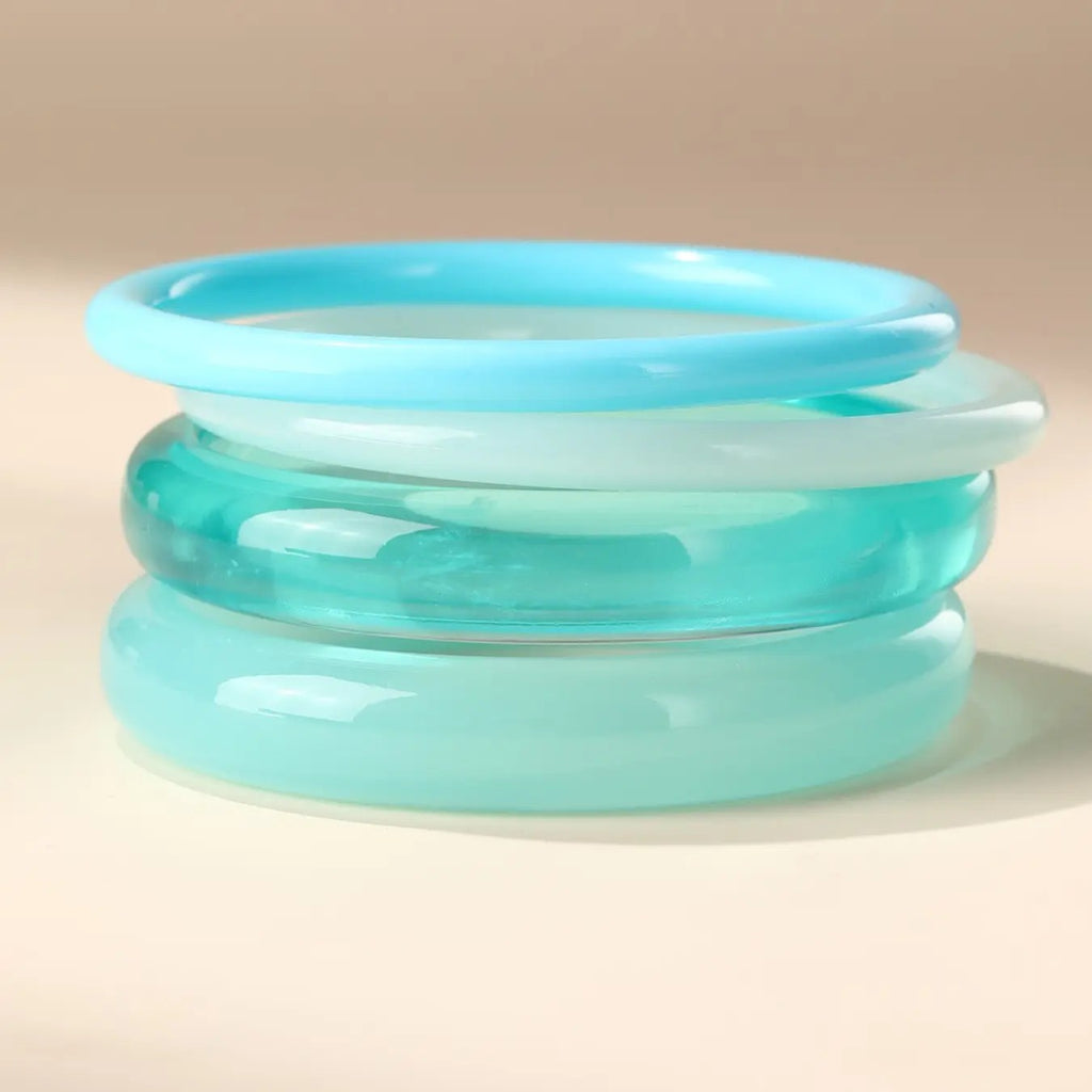 6PC Elegant Blue Stack Bracelets