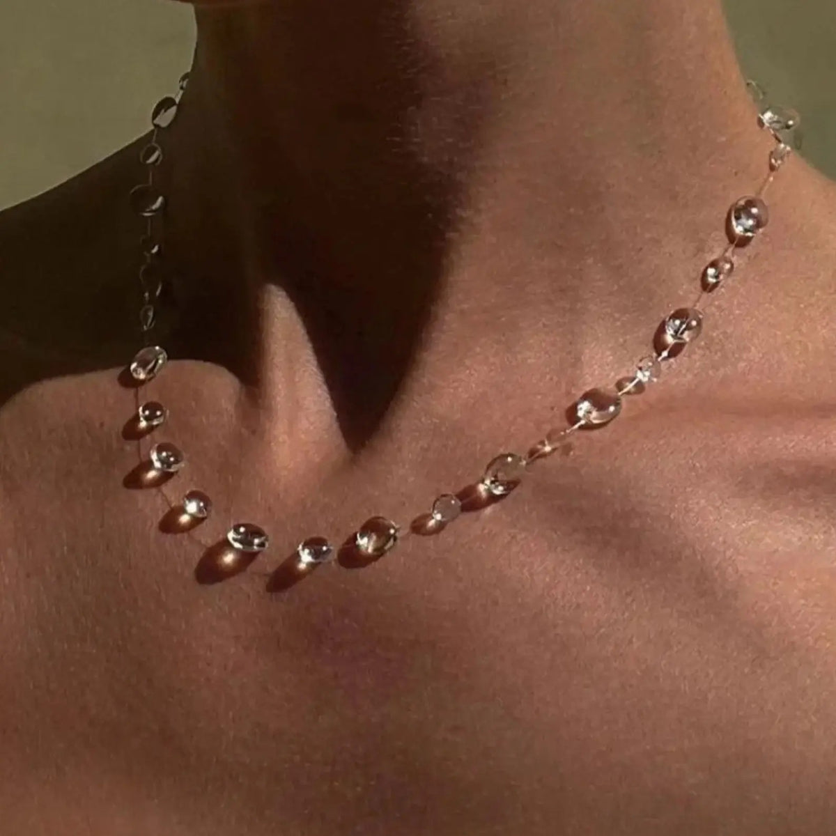 Dainty Crystal Drop Necklace
