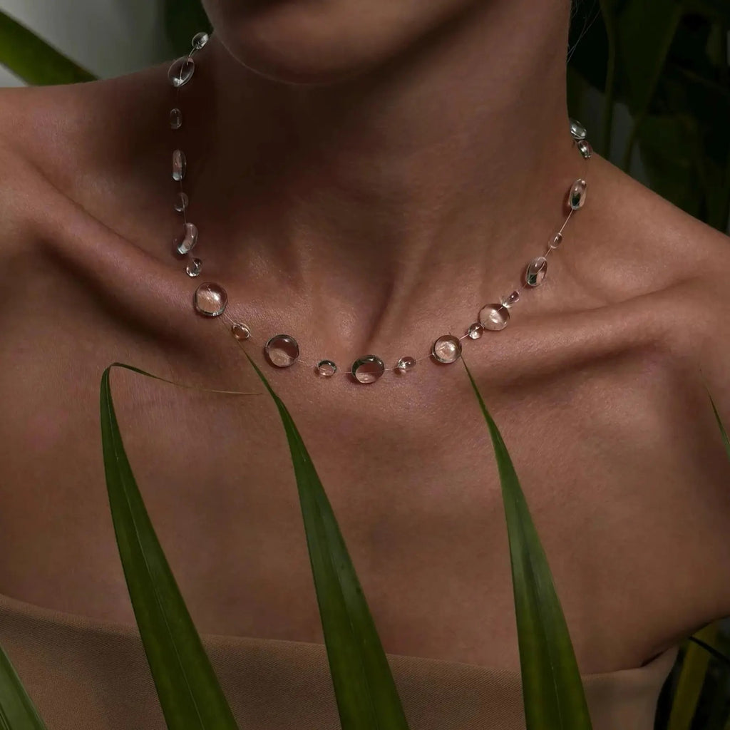 Dainty Crystal Drop Necklace