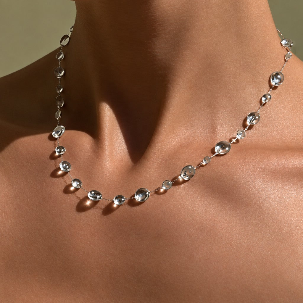 Dainty Crystal Drop Necklace