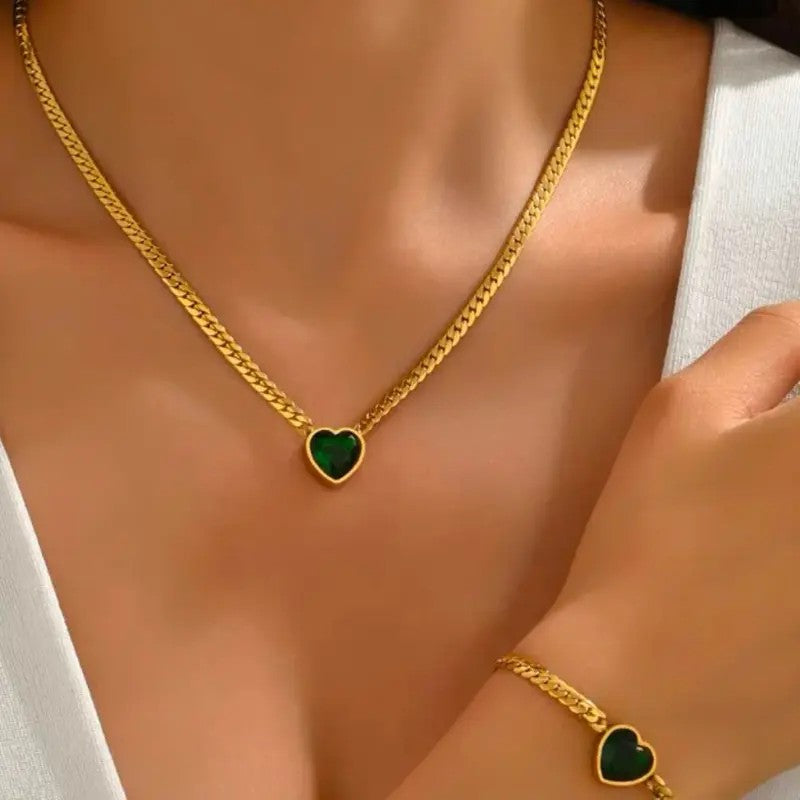 18k Minimal Heart Chain Necklace