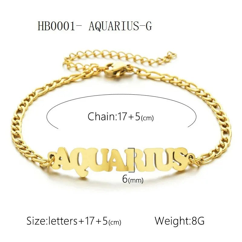 18k Elegant Zodiac Bracelet