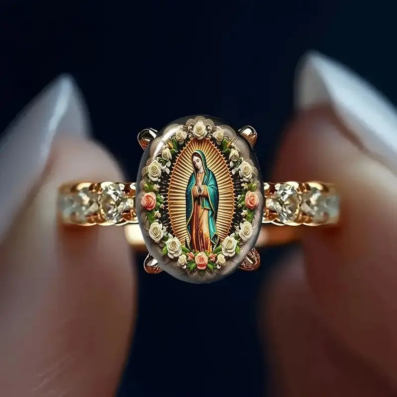 18k Vintage Madonna Ring