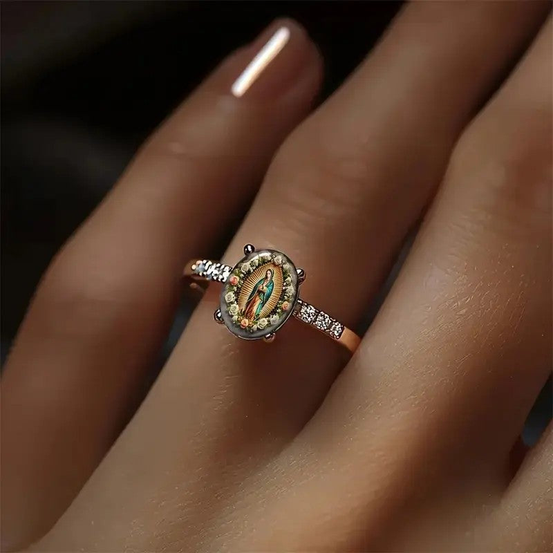 18k Vintage Madonna Ring