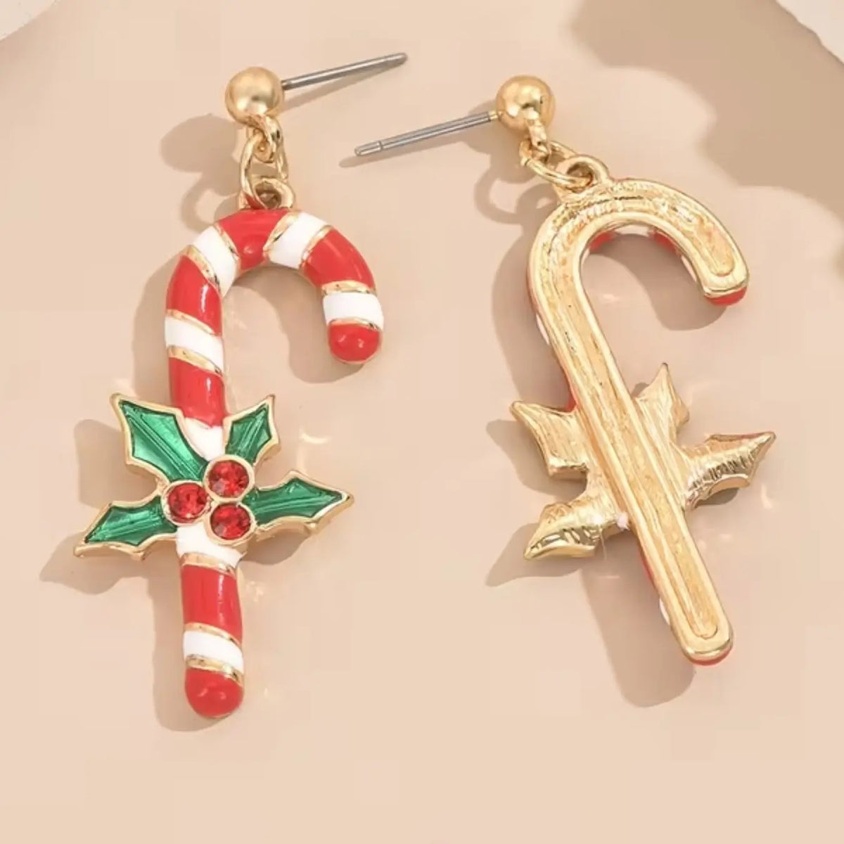 Candy Cane Drop Earrings