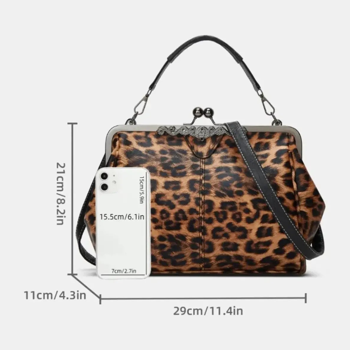 Elegant Leopard Clutch