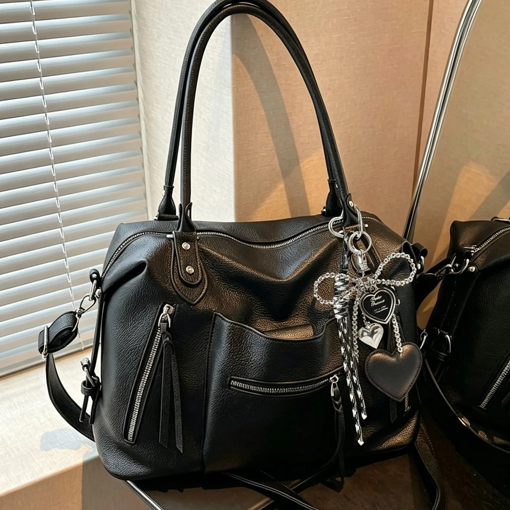 Vintage Heart Charm Tote Bag