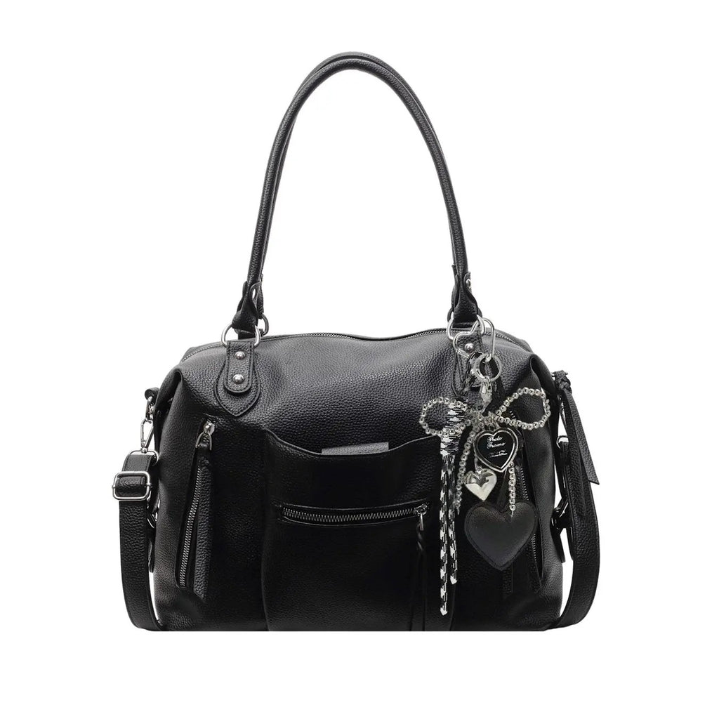 Vintage Heart Charm Tote Bag