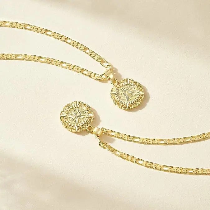 18k Elegant Initial Pendant Necklace