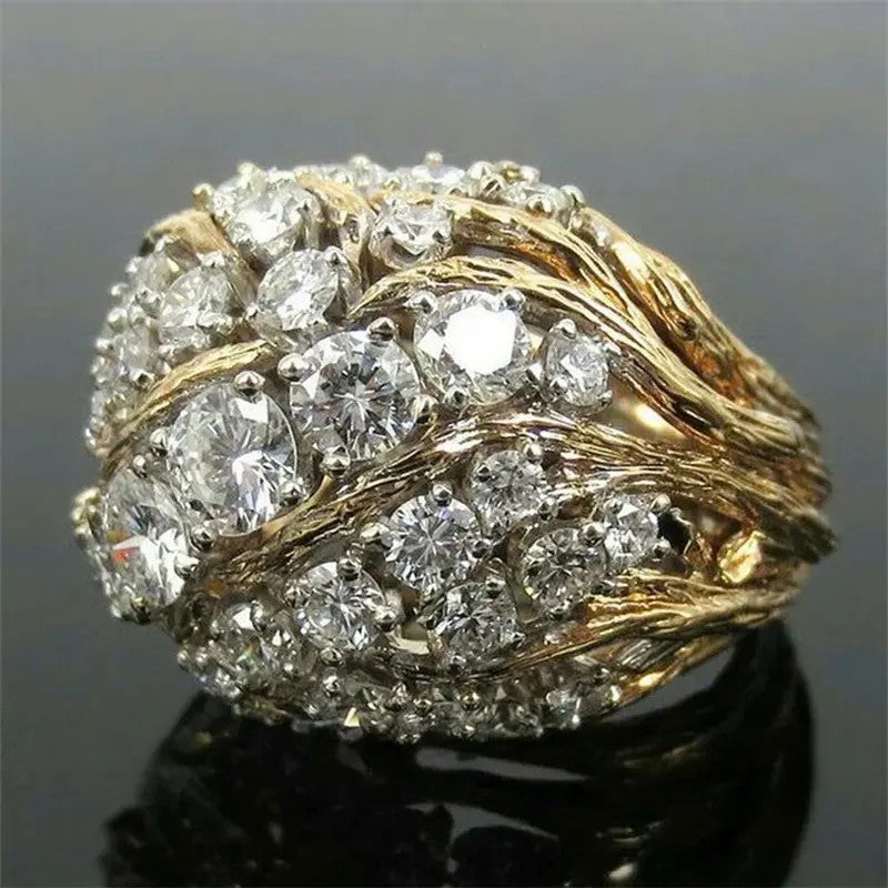 Elegant Woven Vine Ring