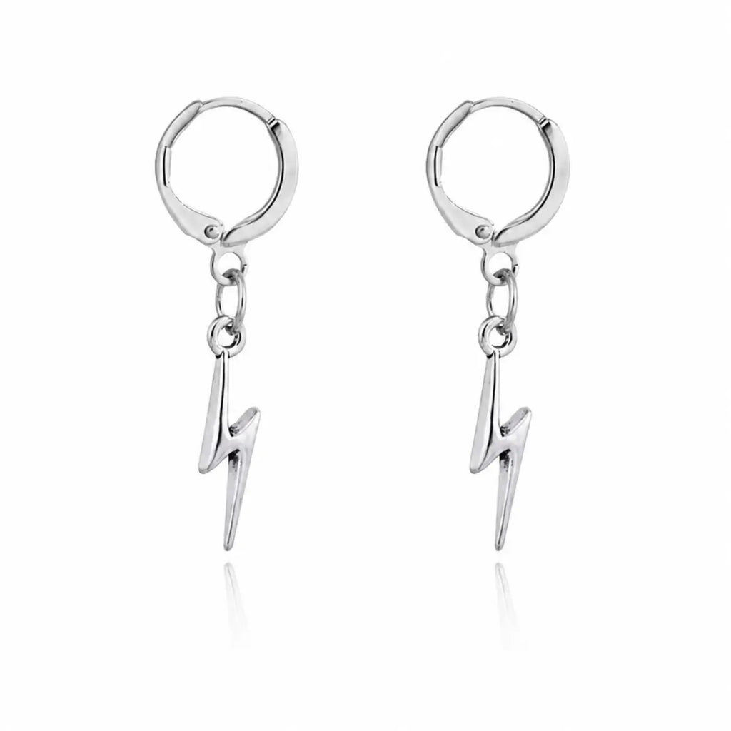 Lightning Bolt Star Drop Earrings