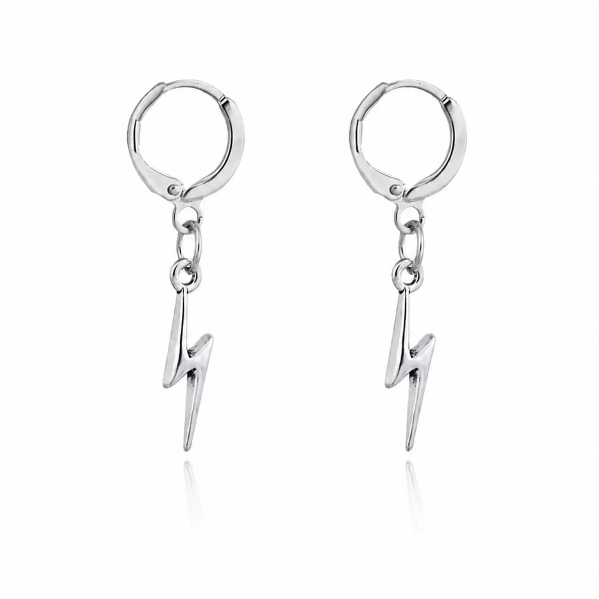 Lightning Bolt Star Drop Earrings