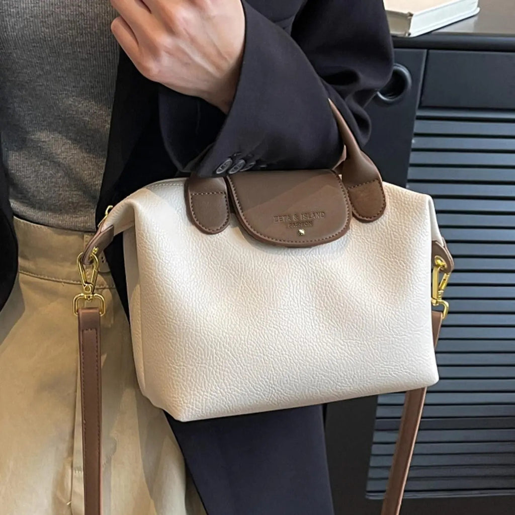Classic Textured Satchel Bag