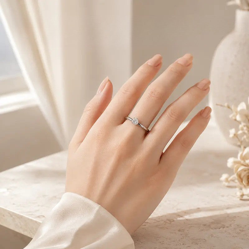 Elegant Solitaire Ring