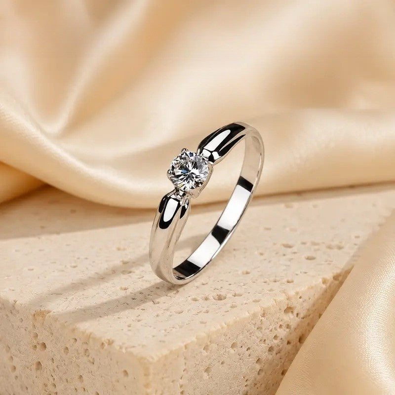 Elegant Solitaire Ring