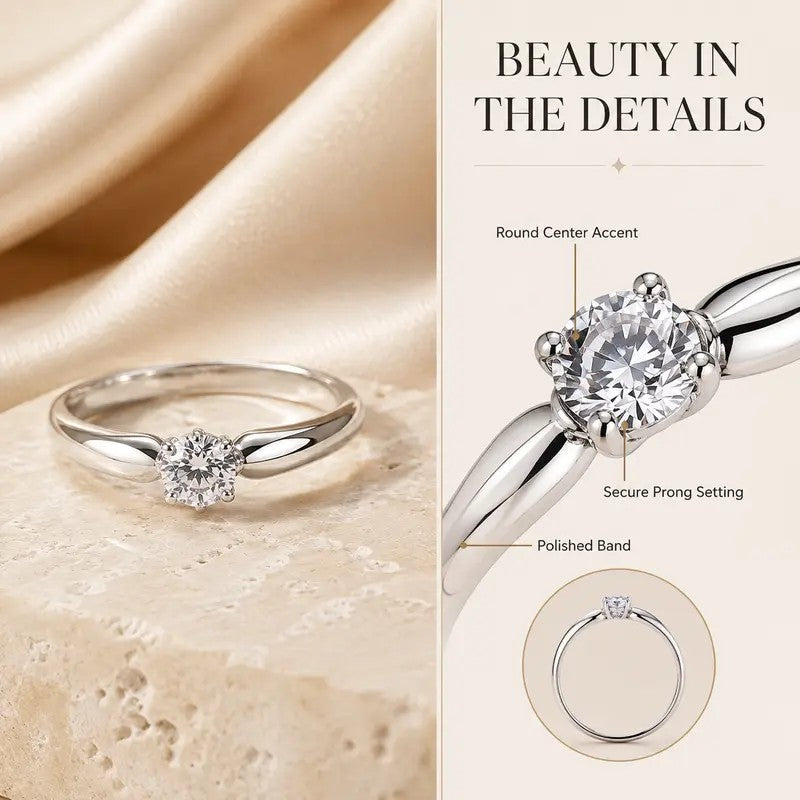 Elegant Solitaire Ring