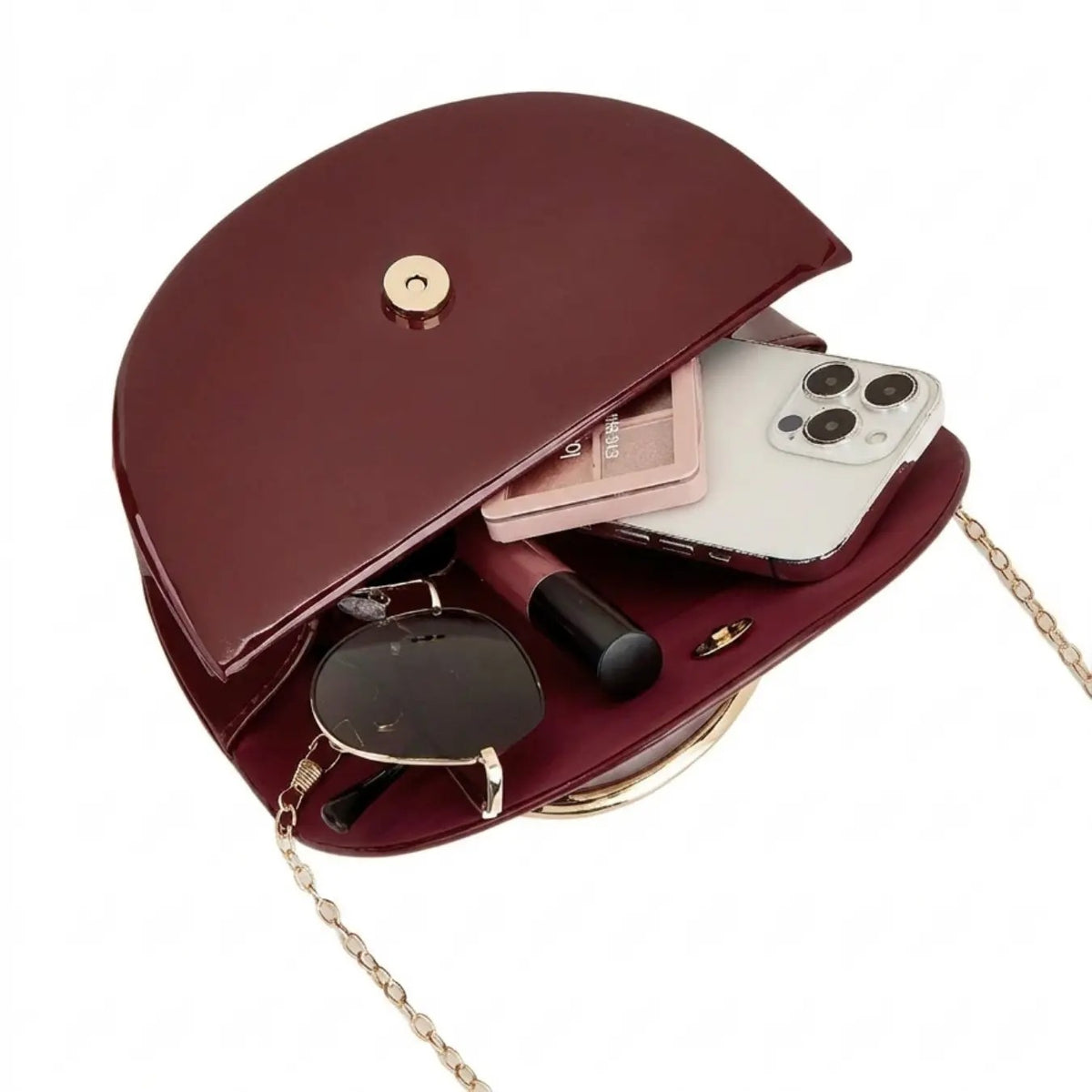 Elegant Half Moon Clutch