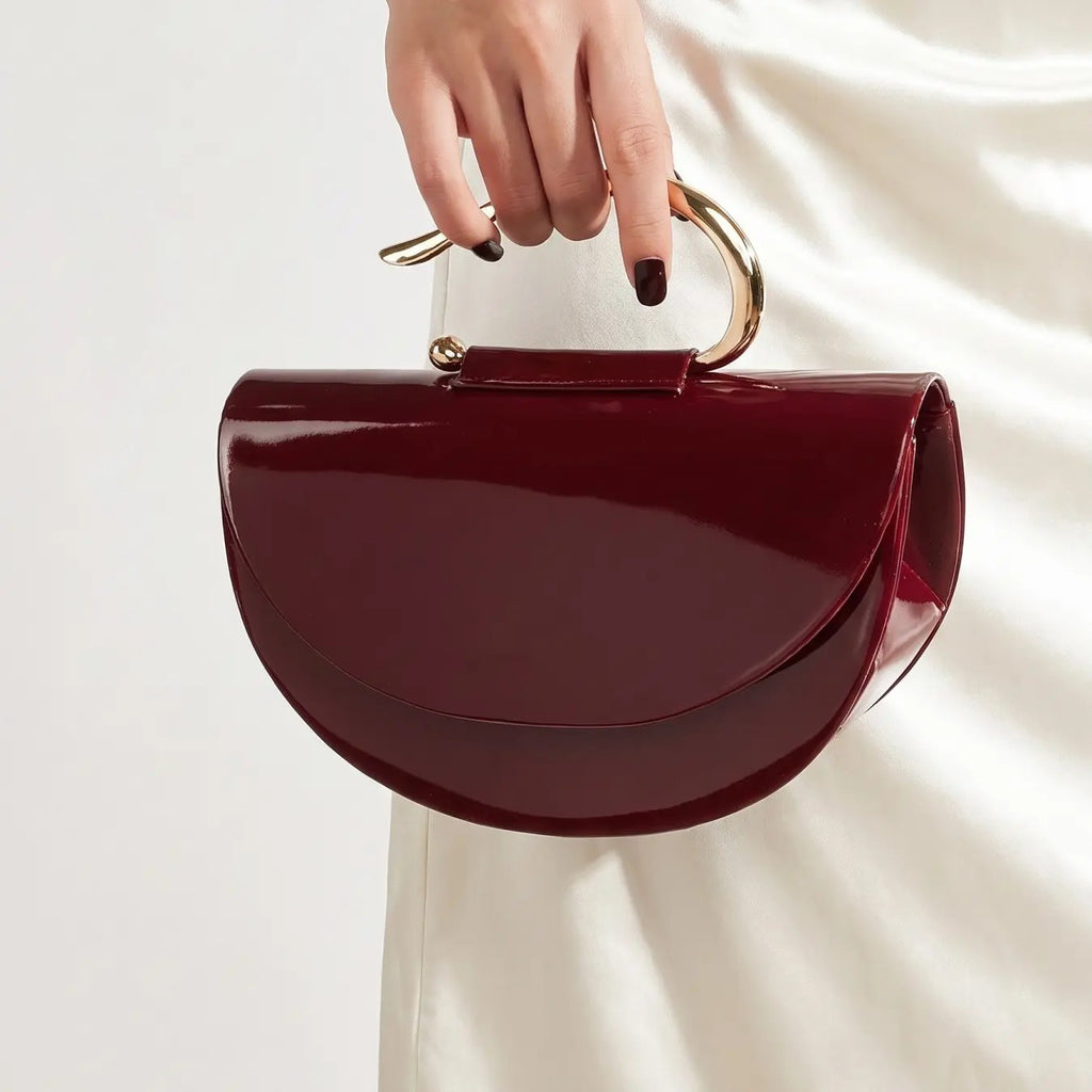 Elegant Half Moon Clutch