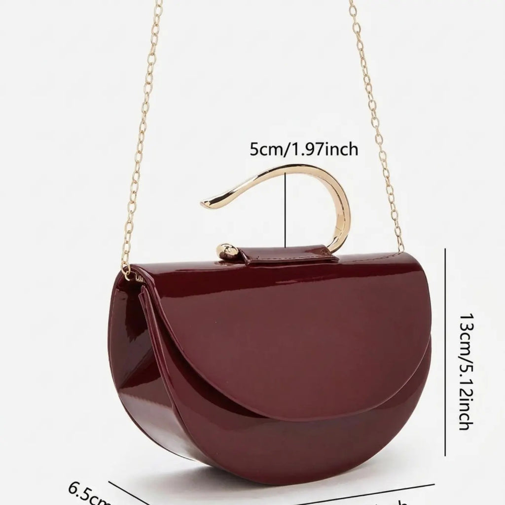 Elegant Half Moon Clutch