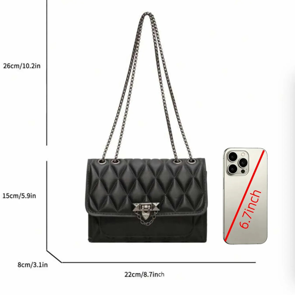 Quilted Chain Shoulder Bag