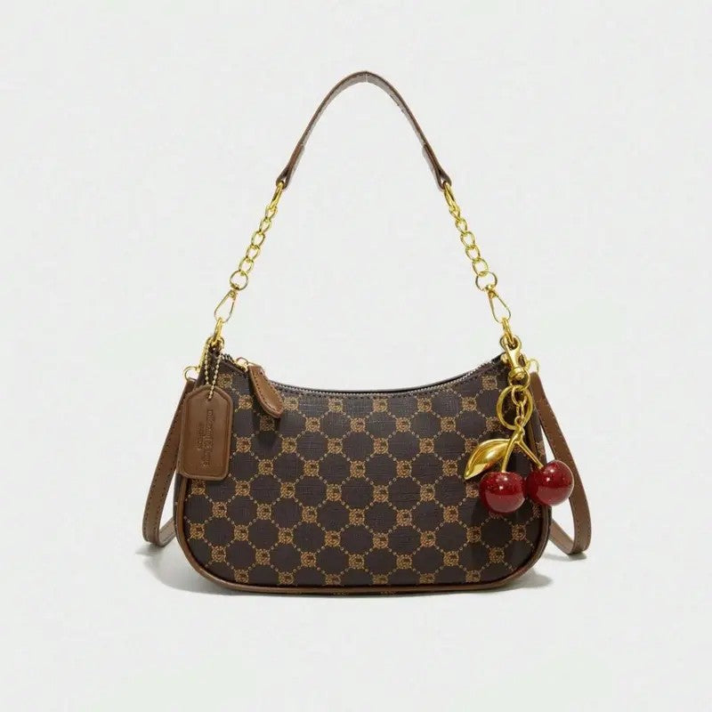 Elegant Cherry Charm Shoulder Bag