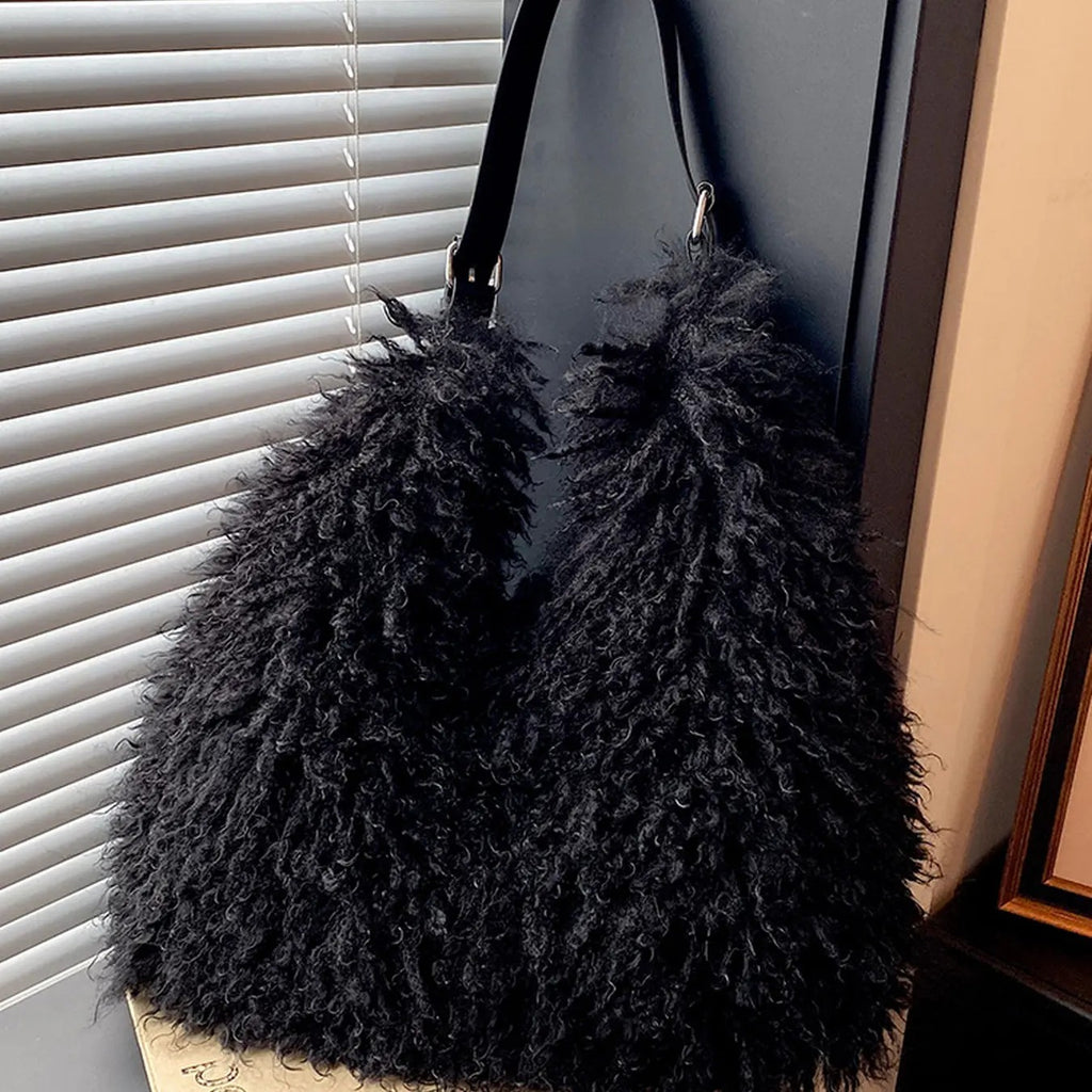 Fluffy Shaggy Shoulder Bag